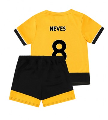 Wolves Ruben Neves #8 Hjemmedraktsett Barn 2022-23 Kortermet (+ Korte bukser)